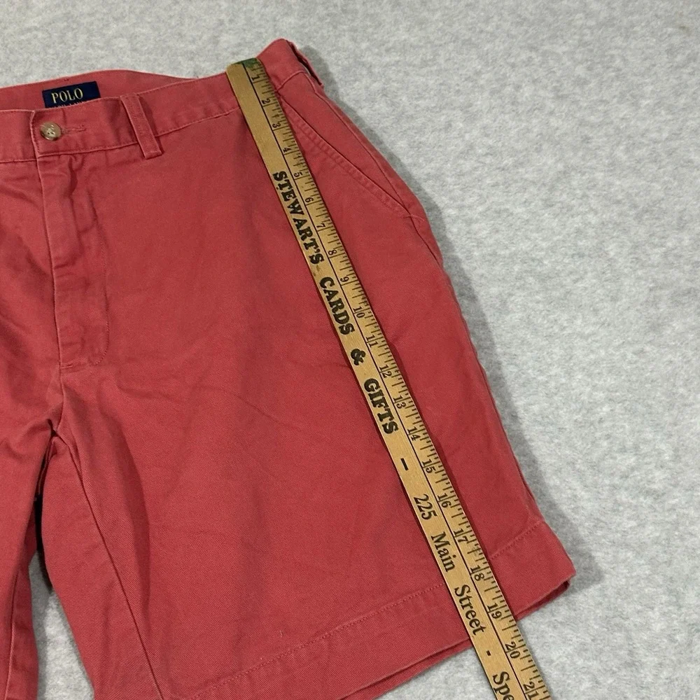 Polo Ralph Lauren Shorts Men 35 Reddish Pink Chino Golf Shorts - Picture 5 of 10
